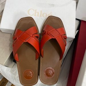 Chloe woody sandals 38